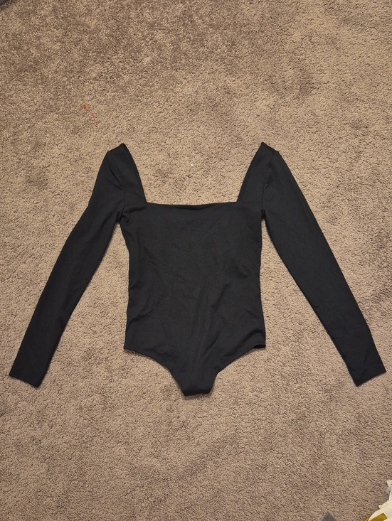 nuuds Tops - Nuuds Square Neck Black Bodysuit XS & S
